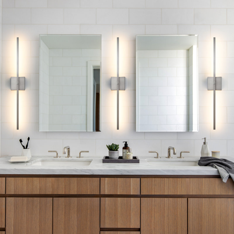 Mercer41 Jaiman 2-Light 30" LED Bath Bar & Reviews | Wayfair